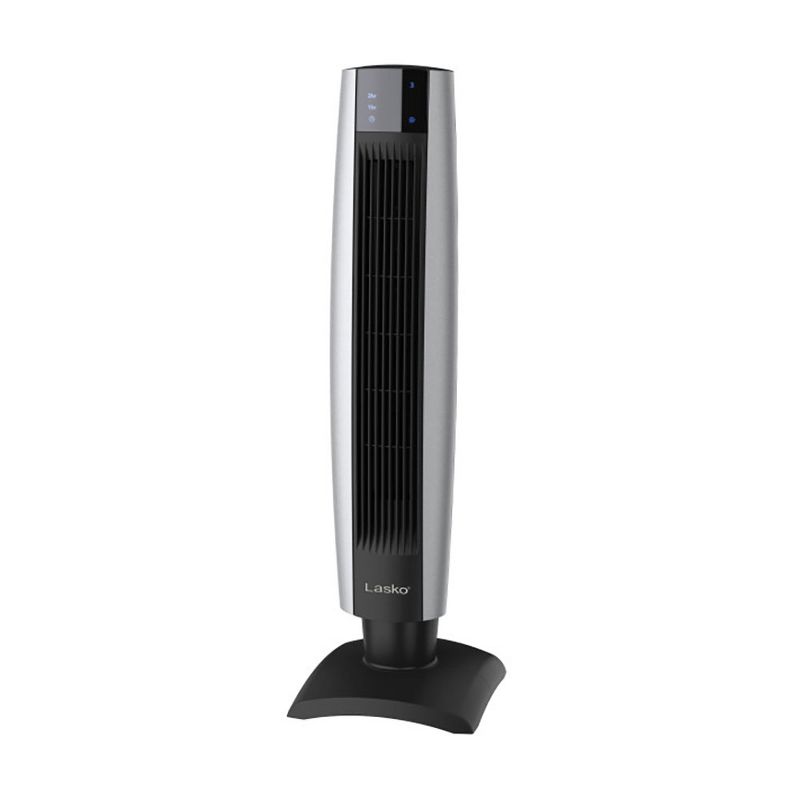 Lasko 3 Speed Oscillating Standing Tower Fan with Multi Function Remote Control and Automatic Shut Off Timer for Homes and Offices, Black, 1 of 6