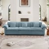 NicBex Couches for Living Room Cloud Couch Extra Large and Long 3 Seater Sofa Modern Velvet Upholstered Sofa With Comfy Seat and Back Support - 3 of 4