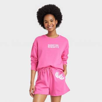 Women's Compton Cowboys Graphic Sweatshirt - Pink XS