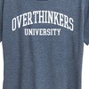 Women's - Instant Message - Overthinkers University Short Sleeve Graphic T-Shirt - 2 of 4