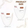 Unique Bargains Fashion Alloy Rhinestone Tassel Chain Hanging Crystal Elegant Brooch 2 Pcs - 2 of 4