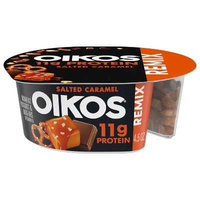 Oikos REMIX Caramel with Chocolate and Pretzel Greek Yogurt - 4.5oz