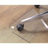 Lorell 44" x 50" Tempered Glass Chair Mat for Carpet - Clear, 1/4" Thick, Office Floor Protector : Lorell - 4 of 4