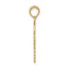 Black Bow Jewelry 14k Yellow Gold Medical Caduceus with Nurses Cap Pendant - 2 of 4