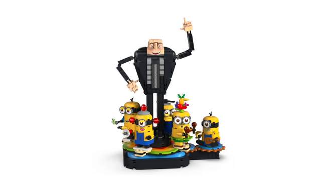 LEGO Despicable Me 4 Brick-Built Gru and Minions Toy Figure Set 75582, 2 of 8, play video