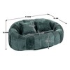 Grungis Bean Bag Sofa,Beanbag Chair with Armrests and Pillows,Oversized Lounge Sofa for Couples,Comfy Couch for Living Room Bedroom - 3 of 4