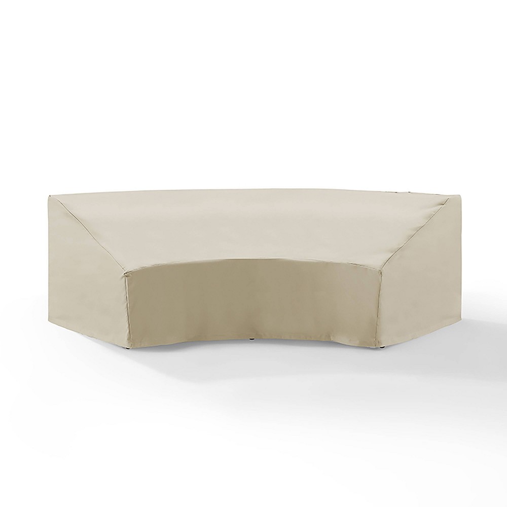 Photos - Furniture Cover Crosley Outdoor Catalina Round Sectional , Tan: Vinyl, Fits Wicker Sectional, 90 Day Warranty 