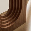 NicBex Simple Narrow Console Table with Unique Base Design,Marble/Wood Pattern Entrance Table for Hallway, Entrance - 2 of 4