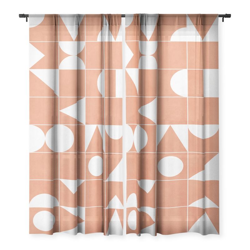 Zoltan Ratko My Favorite Geometric Patterns Single Panel Sheer Window Curtain - Deny Designs, 3 of 6
