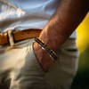 Ross-Simons Men's Black and Yellow Stainless Steel Link Bracelet Size 8 - 2 of 3