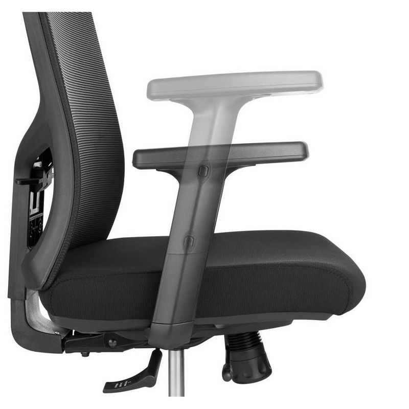 Monoprice WFH Ergonomic Office Chair withFoam Seat, Adjustable Headrest, Lumbar Support, Armrests, Backrest - Workstream Collection, 4 of 7
