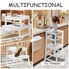 Gulches Toddler Step Stool Wooden - Montessori Learning Standing Tower, Children's Kitchen Helper Stool with Safety Rails, Anti-tipping - 3 of 4