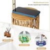 LunaLulinlk Freestanding Toilet Paper Holder with Storage,3 Rolls of Tissue Holder for Bathroom - 2 of 4