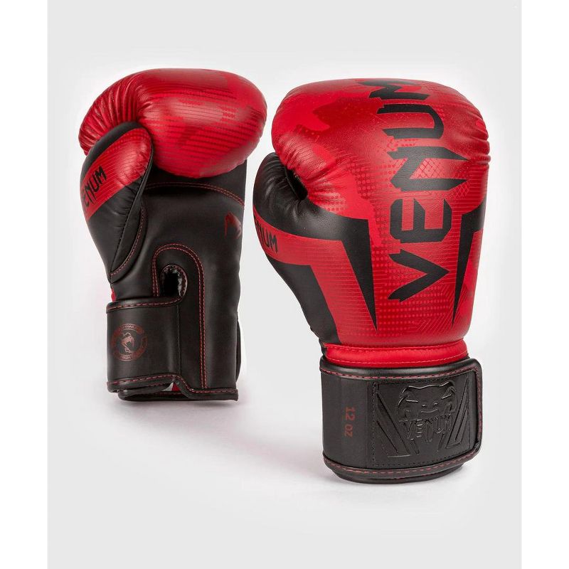 Venum Elite Hook and Loop Boxing Gloves - Red Camo, 1 of 3