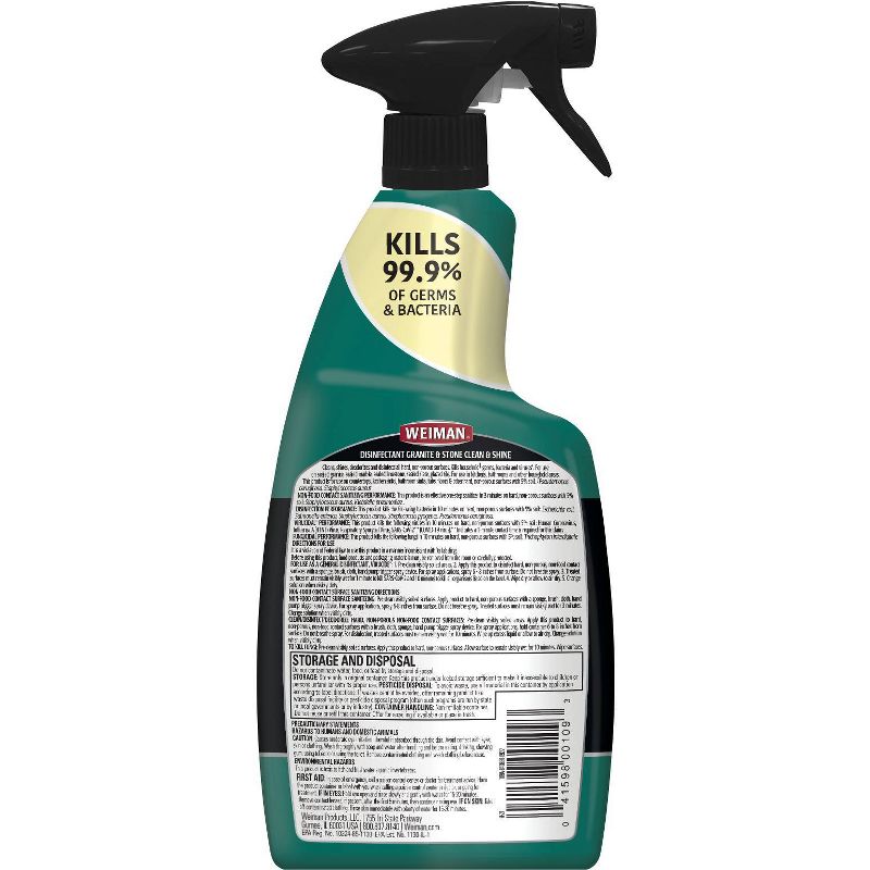 Weiman Granite &#38; Stone Daily Clean &#38; Shine with Disinfectant - 24oz, 3 of 8