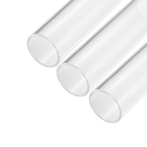 Unique Bargains Lamp Lantern Water Cooling System Acrylic Round Pipes Clear 3 Pcs 6" - 1 of 4