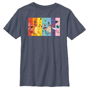Boy's Pokemon Character Box-up Rainbow T-Shirt - 1 of 4