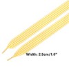 INSPIRE CHIC Wide Flat Checkered Fabric Ribbon Plaid Fantastic Shoe Laces for Sneaker Sport Shoes 2 Pairs - 3 of 4