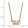 Black Bow Jewelry 14k Yellow Gold Plated Sterling Silver Kappa Delta Greek Life Necklace 18 Inch - 2 of 4