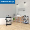 Haitral 2pk 3 Tier Slim Storage Cart Bathroom Storage Organizer Rolling Utility Cart - 3 of 4