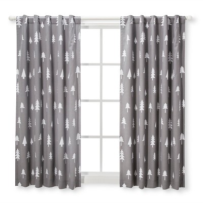 Blackout Curtain Panel Trees (42"x 63") - Cloud Island™ Gray