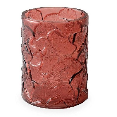 short glass candle holders