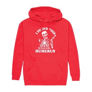 Men's - Instant Message - I Found This Humerus Graphic Fleece Pullover Hoodie - 1 of 4