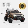 Best Choice Products Kids 24V 2-Seater Electric Ride-On Car Truck w/ Parent Control, Bluetooth, LED Lights - 2 of 4