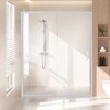 VEVOR Semi-frameless Shower Door, 57.7-59 W x 70 H in, Shower Sliding Glass Door with 1/4 in(6mm) Clear Tempered Glass, Chrome - 2 of 4