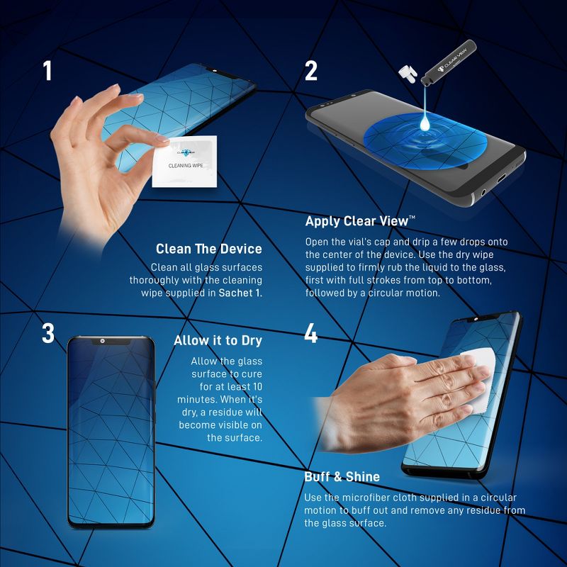 ClearView Liquid Glass Screen Protector for All Smartphones Tablets and Watches - Bottle, 3 of 7