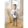 Kids Panda Graphic Print Short Sleeve Tee - Olive + Scout - 3 of 4