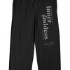 Sex and the City "I'm Gonna Find My Inner Goddess If It Kills Me" Women's Black Sleep Pajama Pants - 2 of 4