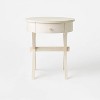 Wasatch Round Accent Table with Drawer Off White - Threshold™ designed with Studio McGee - image 3 of 4