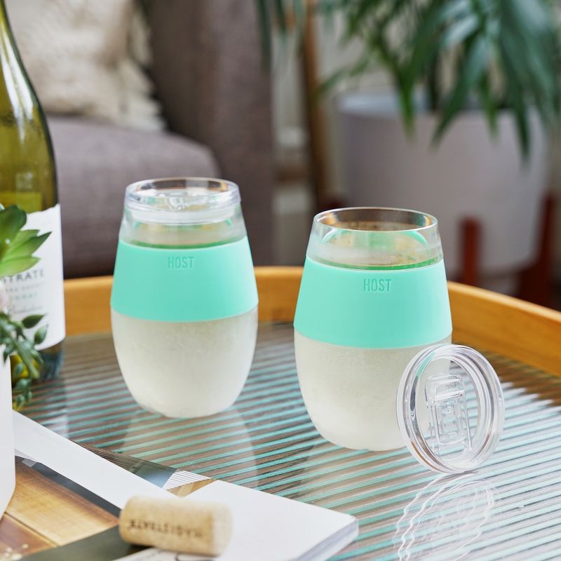 Host Cooling Wine Freeze Cup with Lid, Set of 2, 5 of 10