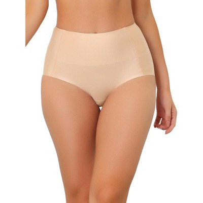Allegra K Women's Tummy Control Unlined High-Waisted Breathable Hipster Underwear