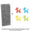 Big Dot of Happiness Balloon Animals - Paper Straw Decor - Happy Birthday Party Striped Decorative Straws - Set of 24 - 3 of 4