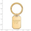 Black Bow Jewelry 14k Yellow Gold Plated Sterling Silver Virginia Tech Hokies NCAA Key Chain - 2 of 3