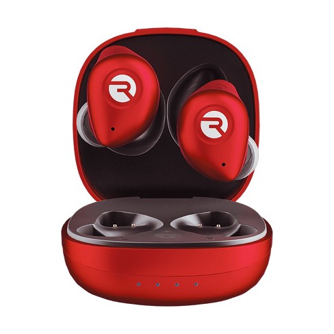 Raycon Fitness In Ear True Wireless Bluetooth Earbuds with Microphone and Charging Case Flare Red