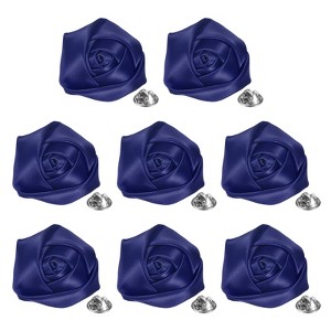 Unique Bargains Handmade Men Suits Formal Boutonnieres Wedding Corsage Lapel Pin Flower Brooch Butterfly Buckle 8 Pcs - 1 of 4