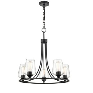 Millennium Lighting Ashford 5 - Light Chandelier in  Matte Black - 1 of 4