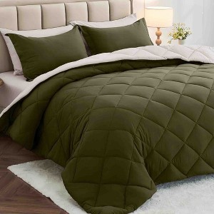 BAGOKIE 7 Pieces Reversible Bed in a Bag Comforter Set for All Season - 1 of 4