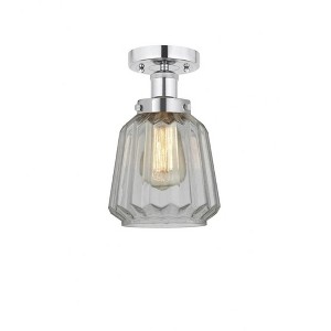 Chatham - 1 Light Semi-Flush Mount In Industrial Style-8.25 Inches Tall and 6.5 Inches Wide - 1 of 1