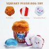 Nocciola 4-in-1 Popcorn Bucket Plush Dog Toy Set,Christmas gift,Interactive Squeaky Stuffed Dog Toys,Hide and Seek Dog Toys for Small & Medium Dogs - 2 of 4