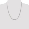 Black Bow Jewelry 3.2mm, Sterling Silver, Solid Beveled Curb Chain Necklace - 2 of 4