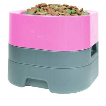 Petweighter Large & Heavy Dog Food Elevated Dog & Cat Water Bowl (Large) - Hot Pink