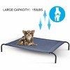 Tangkula Elevated Pet Bed for Medium Large Dogs Cat Portable Pet Cot Indoor Outdoor Camping Steel Frame Mat - 4 of 4