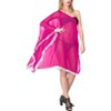 LA LEELA Women's Summer Holiday Swimwear Short Swim Suit Loose Beach Wear Dress Coverups Bathing Suit Cover-up - 3 of 4