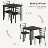 Whizmax 3-Piece Room Kitchen Table, Dining Set for 2, Apartment-Sized Dining Furniture for Breakfast Nook or Dining Room - 3 of 4