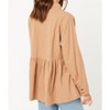 Women's Peplum Button Up Shirt - Hayden LA - 2 of 4
