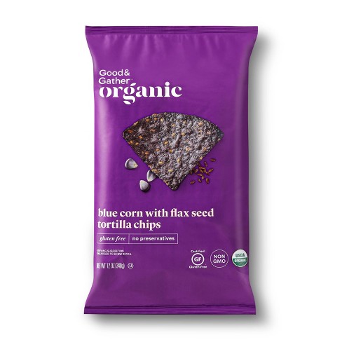 organic blue corn tortilla chips 12oz good & gather ™